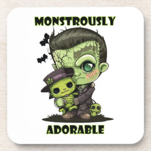 Porta-copo Monstro de Frankenstein Fofo com pelúcia