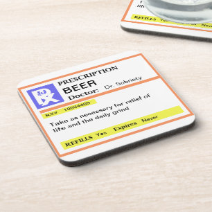 Porta-copo Montagem de Coasters de Beer Beer Beer Prescrita p