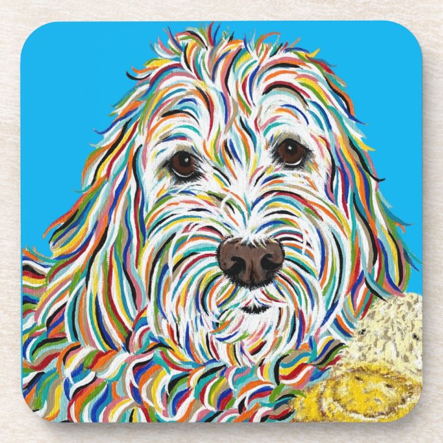 PORTA-COPO MONTANHA-RUSSA LABRADOODLE (Frente)