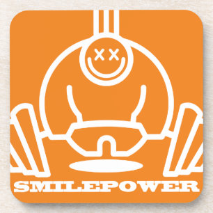 Porta-copo montanha russa sorridente