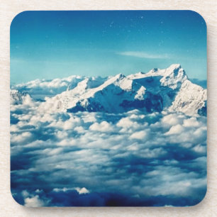 Porta-copo Montanhas Himalaias em Nuvens Céu Azul