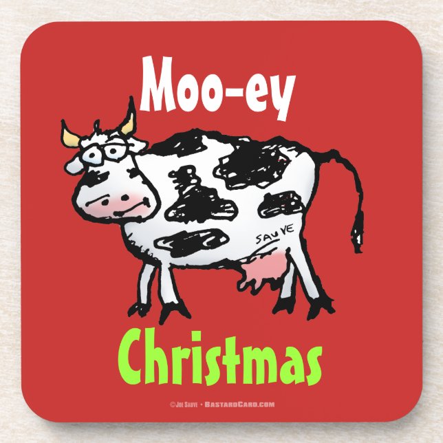 Porta-copo Mooey Christmas Cow (Frente)