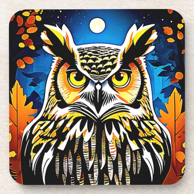 Porta-copo Moonlit Owl Gaze (Frente)