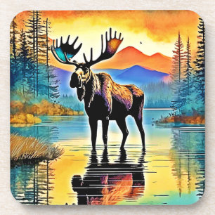 Porta-copo Moose Lake Sunset Majestade