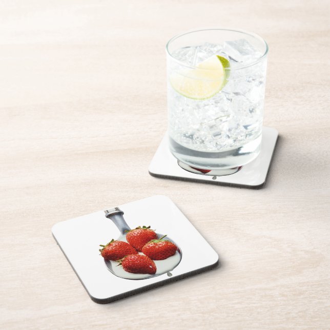 Porta-copo Morangos e Creme (Lado Direito)