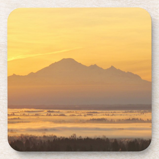 Porta-copo Morning Mountain Magic. (Frente)