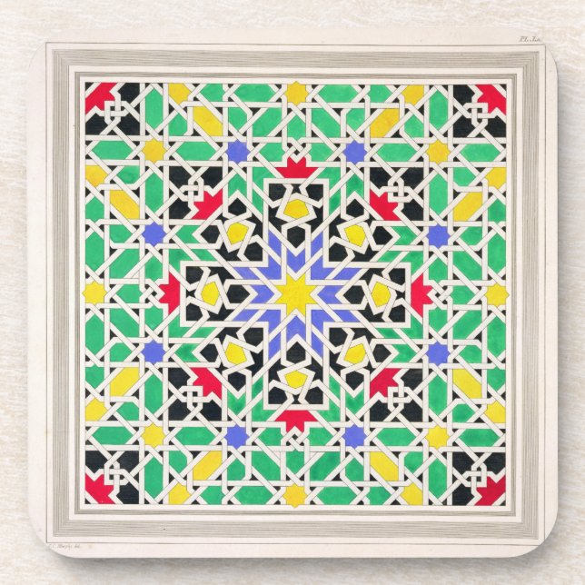 Porta-copo Mosaico nos dado da zona leste da torre o (Frente)