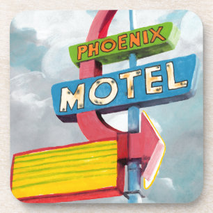 Porta-copo Motel Phoenix Watercolor