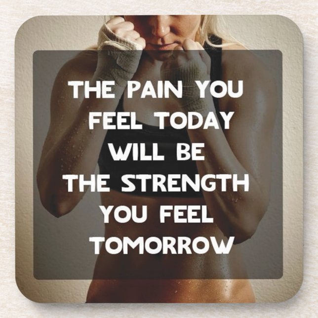 Porta-copo Motivação de Gym de Workout de malhação (Frente)