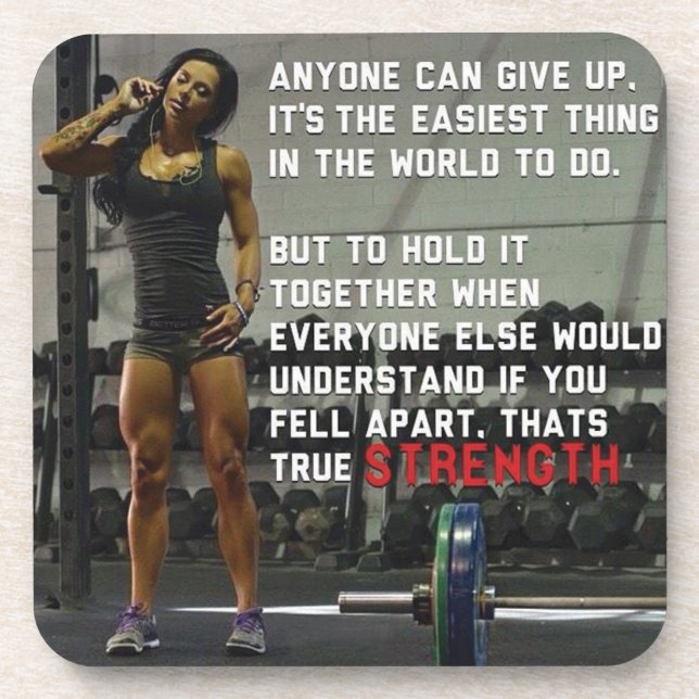 Porta-copo Motivação de malhação e Gym (Frente)