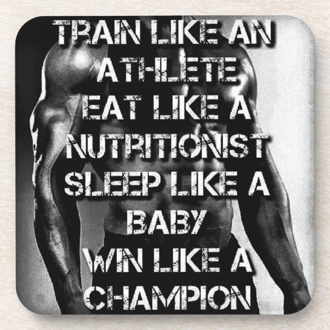 Porta-copo Motivação do treino - Comboio Como Atleta (Frente)