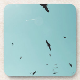 Porta-copo Muitos pássaros e um rastro