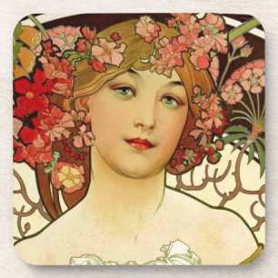 Porta-copo Mulher 1897 de Champagne - F. Champenois Imprimeur