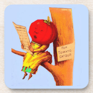 Porta-copo Mulher-chefe de tomate com cartão vitorioso