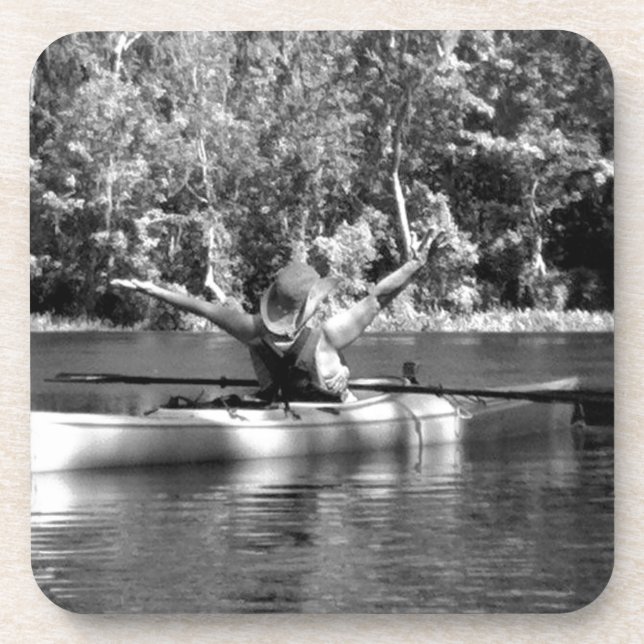 Porta-copo mulher kayak (Frente)