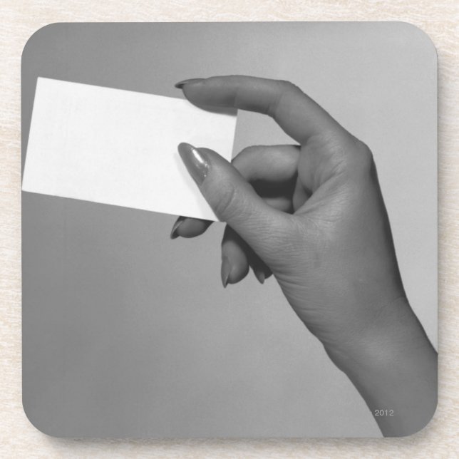 Porta-copo Mulher que guardara o cartão (Frente)