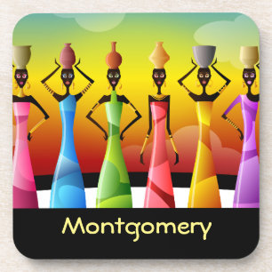 Porta-copo Mulheres Africanas Personalizadas com Potéria