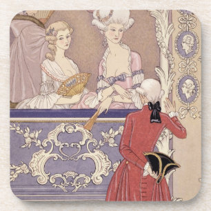 Porta-copo Mulheres em uma caixa do teatro, ilustração 'de