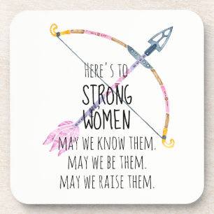 Porta-copo Mulheres Motivacionais Fortes Arco Flecha Boho Pen
