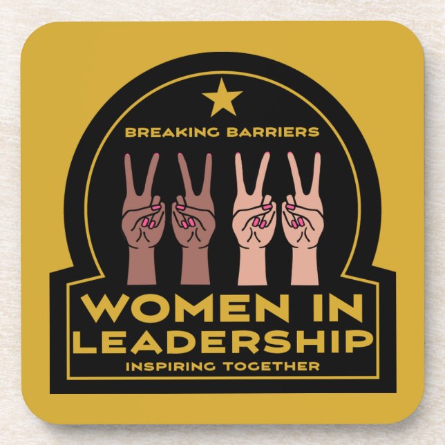 Porta-copo Mulheres na liderança (Frente)