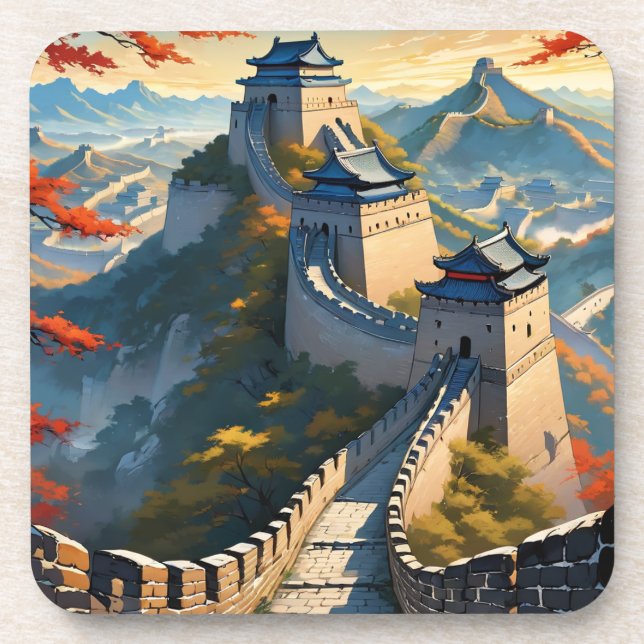 Porta-copo Muro de excelente da arte chinesa (Frente)