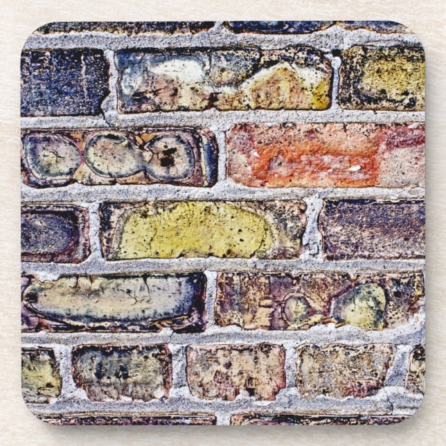 Porta-copo Muro de tijolos (Frente)