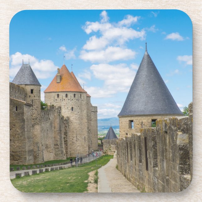 Porta-copo Muros Medievais de Carcassonne (Frente)