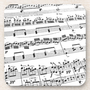 Porta-copo Música de folha