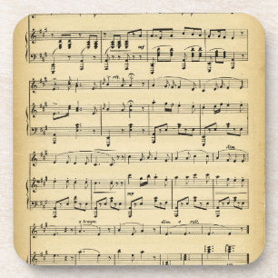 Porta-copo Música de Folha Antiga