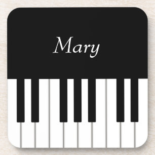 Porta-copo Música Personalizada do Teclado Piano Clássico