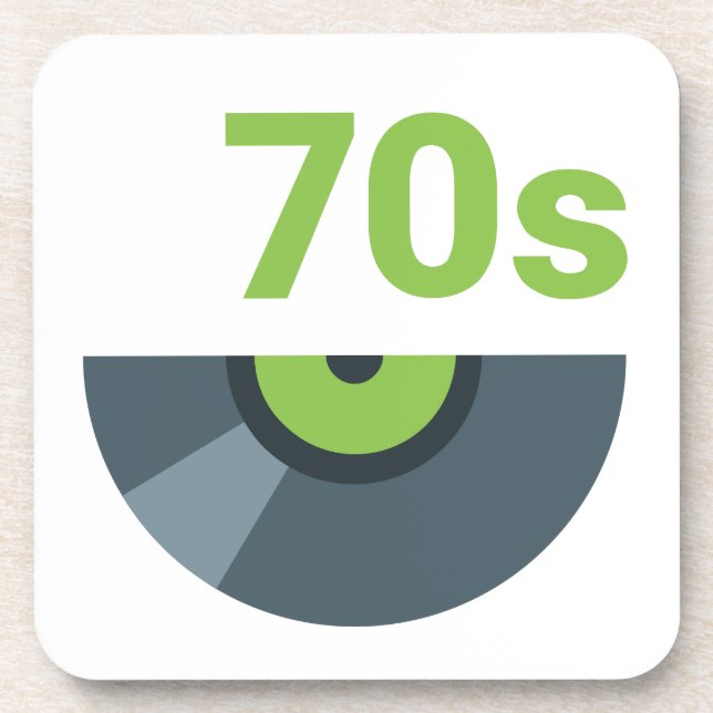 Porta-copo Música Rock Record dos anos 70 (Frente)