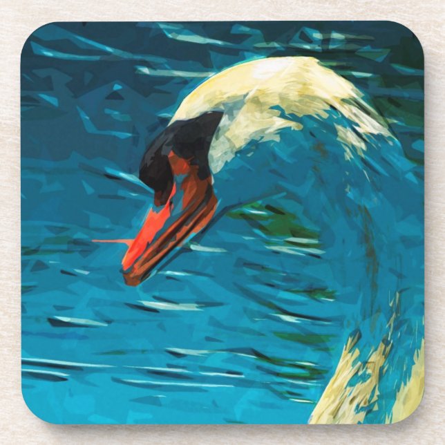 Porta-copo Mute Swan Impressionismo (Frente)