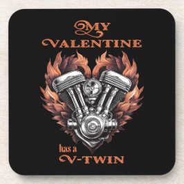 Porta-copo My Valentine has a V-Twin, Biker