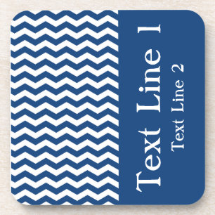 Porta-copo Mykynos Blue Wave Chevron personalizável