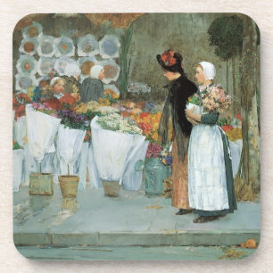 Porta-copo Na Florista por Childe Hassam, Arte Fino Vintage