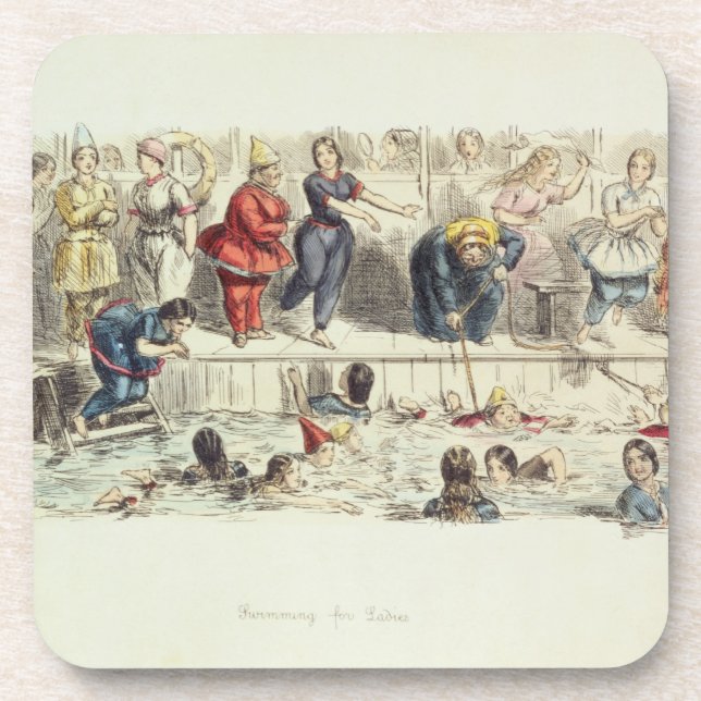 Porta-copo Nadando para senhoras, 1844 (litho) (Frente)