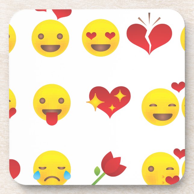 Porta-copo Namorados Emojis (Frente)