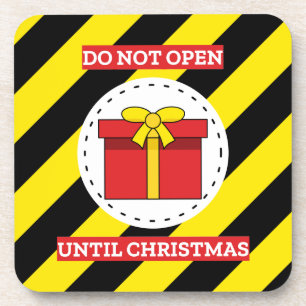 Porta-copo Não Abrir Até O Natal