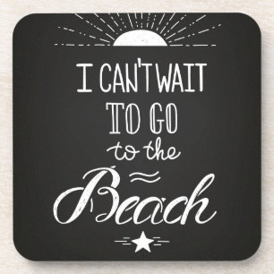 Porta-copo Não pode esperar para ir à praia