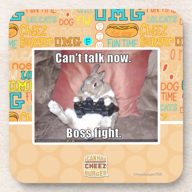 Porta-copo Não pode falar agora, a luta do chefe (Frente)