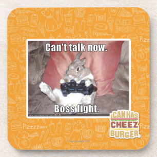 Porta-copo Não pode falar agora, a luta do chefe