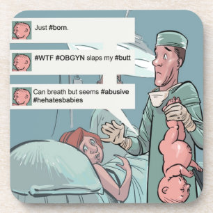 Porta-copo Nascer De Tweet Engraçado