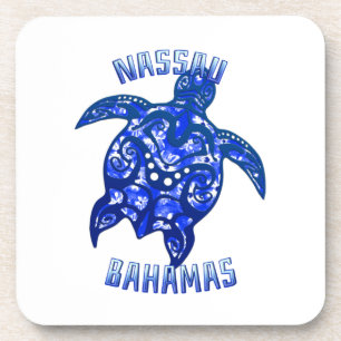 Porta-copo Nassau Bahamas Vacante Tartaruga Tribal