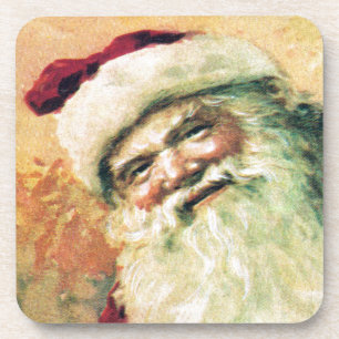 Porta-copo Natais vintages do Papai Noel