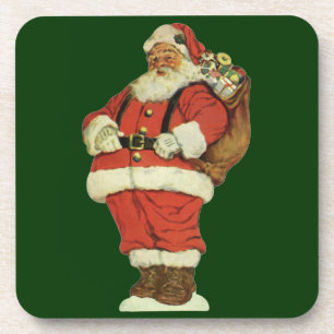 Porta-copo Natal Antigo, Papai Noel Vitoriano com Brinquedos