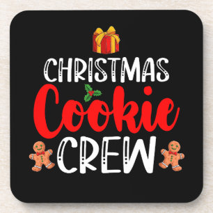 Porta-copo Natal Cookie Crew Family Pajamas Xmas Holiday