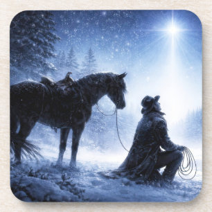 Porta-copo Natal Country Western Cowboy