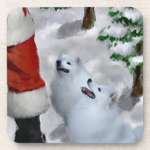 Porta-copo Natal de Cão Eskimo Americano 