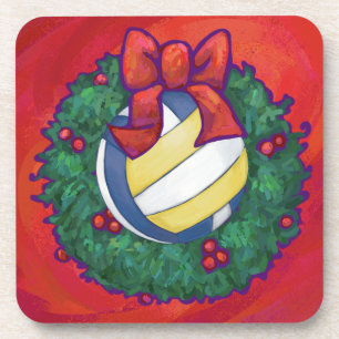 Porta-copo Natal do voleibol