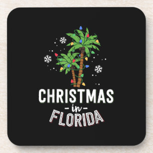 Porta-copo Natal Em Flórida A Família Palm Trees Va